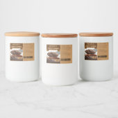 FUNNY Chocoholics mit Namen Schokolade Spread Labe Lebensmitteletikett (Flaschen)