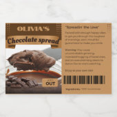 FUNNY Chocoholics mit Namen Schokolade Spread Labe Lebensmitteletikett (Einzelnes Label)