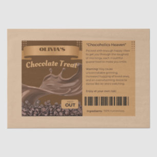 FUNNY Chocoholics Named Chocolate Leckereien Goody Seidenpapier