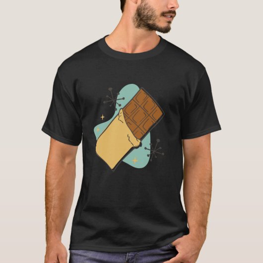 Funny Chocolate Bar Comic Kunst für Männer Frauen  T-Shirt (Vorderseite)