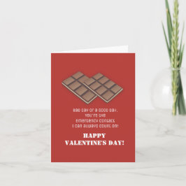 Funny Chocolate Bar Valentine's Day Card Karte