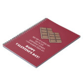 Funny Chocolate Bar Valentine's Day Message Notizblock (Linke Seite)