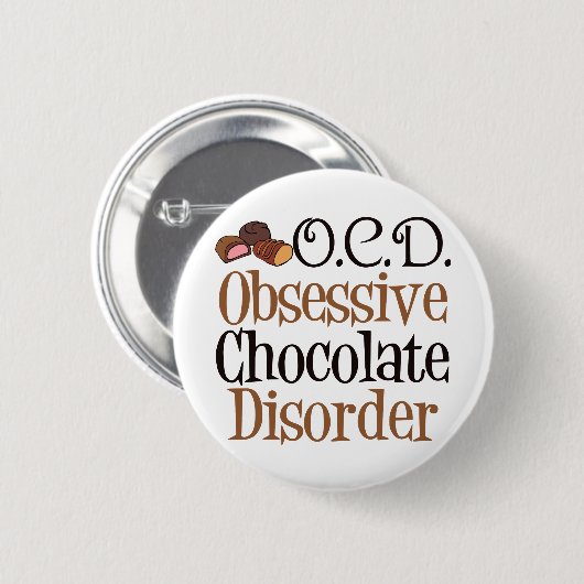 Funny Chocolate Button (Vorne & Hinten)