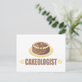 Funny Chocolate Cake Postkarte (Stehend Vorderseite)