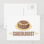 Funny Chocolate Cake Postkarte (Vorne/Hinten)