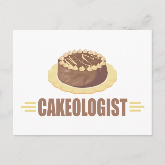 Funny Chocolate Cake Postkarte (Vorderseite)