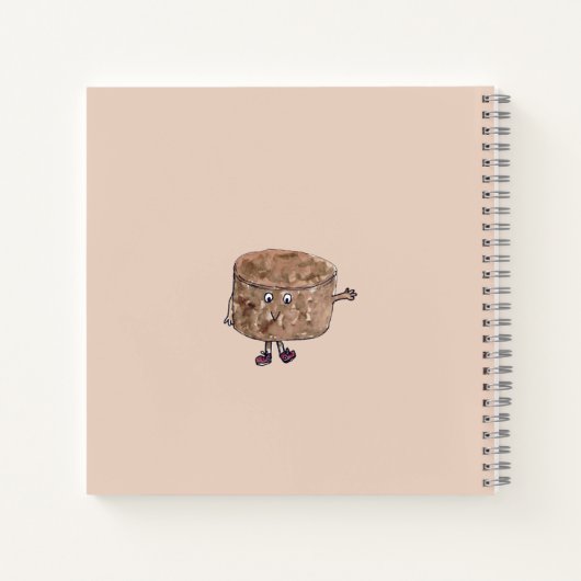 Funny Chocolate Cake Zitat Notizblock (Rückseite)