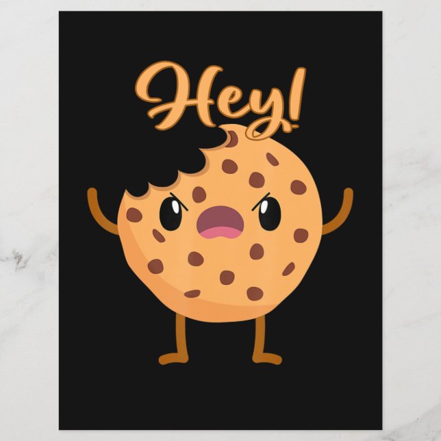 Funny Chocolate Chip Cookie Ein Biss aus dem Haus  (Vorderseite)