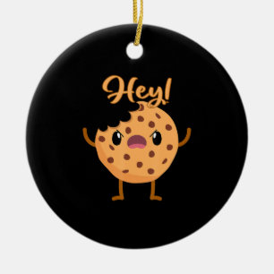 Funny Chocolate Chip Cookie Ein Biss aus dem Haus Keramik Ornament