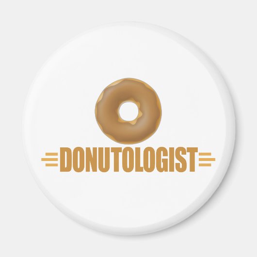 Funny Chocolate Donut Lover Magnet (Vorne)
