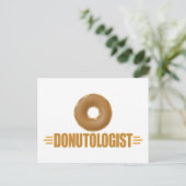 Funny Chocolate Donut Lover Postkarte (Stehend Vorderseite)