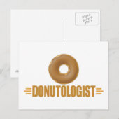 Funny Chocolate Donut Lover Postkarte (Vorne/Hinten)