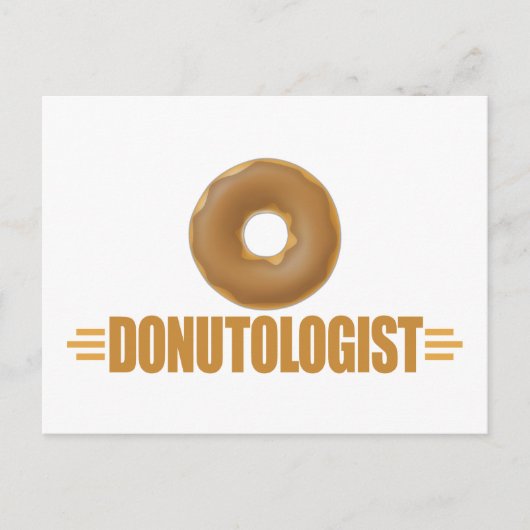 Funny Chocolate Donut Lover Postkarte (Vorderseite)