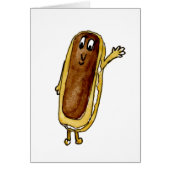 Funny Chocolate Eclair Quirky Cake Cartoon Art (Vorne)