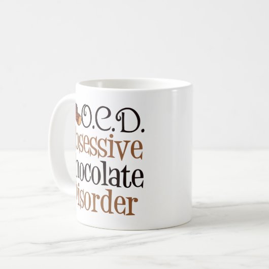 Funny Chocolate Kaffeetasse (Vorderseite Links)