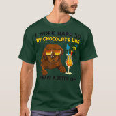 Funny Chocolate Labrador Chocolate Labrador Lover T-Shirt (Vorderseite)