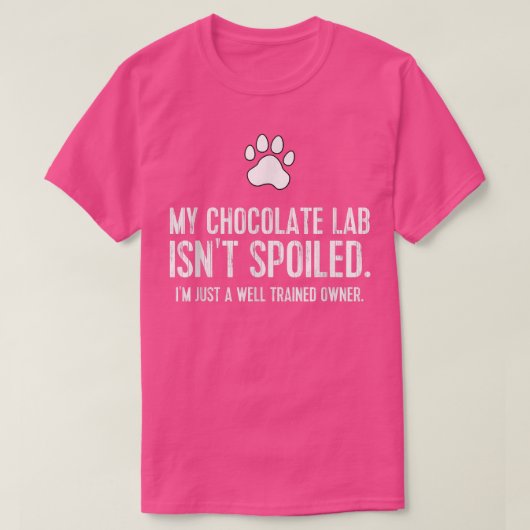 Funny Chocolate Labrador Hund T-Shirt Mein Schokol (Design vorne)