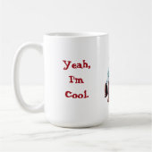 Funny Chocolate Labrador im Weihnachtskraut Kaffeetasse (Links)