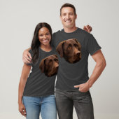 Funny Chocolate Labrador Labrador Retriever Dog T-Shirt (Unisex)