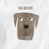 Funny Chocolate Labrador Retriever Dog Individuell Baby Strampler