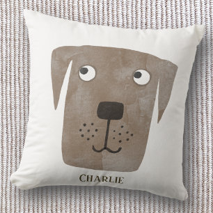 Funny Chocolate Labrador Retriever Dog Individuell Kissen