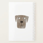 Funny Chocolate Labrador Retriever Dog Individuell Planer (Rückseite)