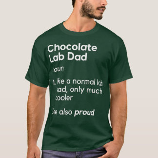 Funny Chocolate Labrador Vater Men Labrador Retrie T-Shirt