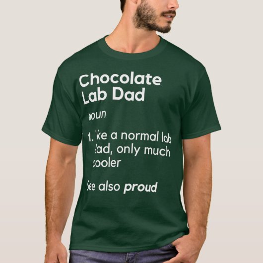 Funny Chocolate Labrador Vater Men Labrador Retrie T-Shirt (Vorderseite)