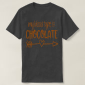 Funny Chocolate Lover Chocolate Diet Niedlich Hot T-Shirt (Design vorne)