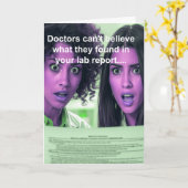 funny chocolate lover get well wish karte (Gelbe Blume)