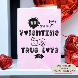 Funny Chocolate Lover Valentine's Day Feiertagskarte