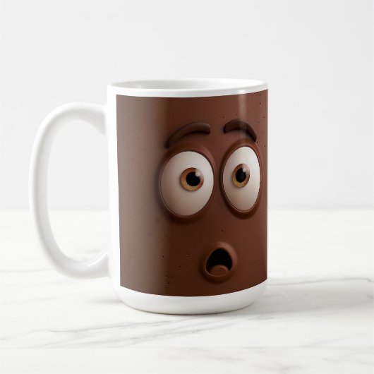Funny Chocolate Lovers Gift Funny Mug Kaffeetasse (Links)