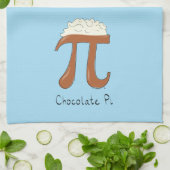 Funny Chocolate Pi Symbol Mathematiker Lehrer Geschirrtuch (Gefaltet)