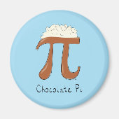 Funny Chocolate Pi Symbol Mathematiker Lehrer Magnet (Vorne)