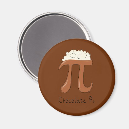 Funny Chocolate Pi Symbol Mathematiker Lehrer Magnet (Vorderseite/Rückseite)
