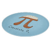 Funny Chocolate Pi Symbol Mathematiker Lehrer Schneidebrett (Ecke)