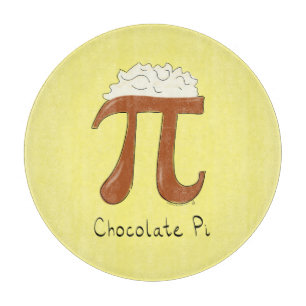 Funny Chocolate Pi Symbol Mathematiker Lehrer Schneidebrett