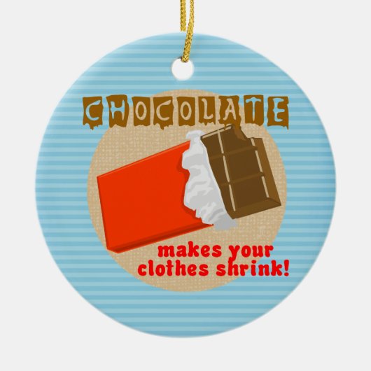 Funny Chocolate Sprichwort Weihnachtsschmuck (Vorne)