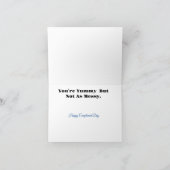 Funny Chocolate und Sie ergänzen Grußkarte Karte (Innenseite)