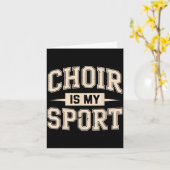 Funny Choir Art For Men Women Choir Director Sing Karte (Gelbe Blume)