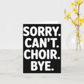 Funny Choir Art For Men Women Choir Director Sing Karte (Gelbe Blume)