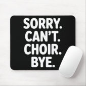 Funny Choir Art For Men Women Choir Director Sing Mousepad (Mit Mouse)