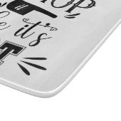 Funny Chop It like is Hot Kitchen Schneidebrett (Ecke)