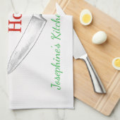 Funny Chop It Like Its Hot Personalized Chef Trend Geschirrtuch (Viertel Falte)