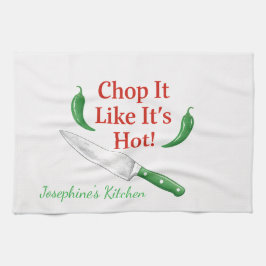 Funny Chop It Like Its Hot Personalized Chef Trend Geschirrtuch