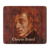 Funny Chopin Board - klassisches Musikportrait Schneidebrett (Vorderseite)