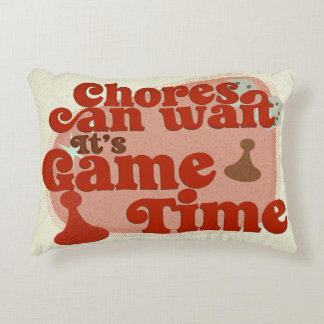 Funny Chores kann Game Boardgame Leben warten Dekokissen