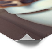 Funny Chow Chow Bathroom Print, Dog Reading Poster (Ecke)