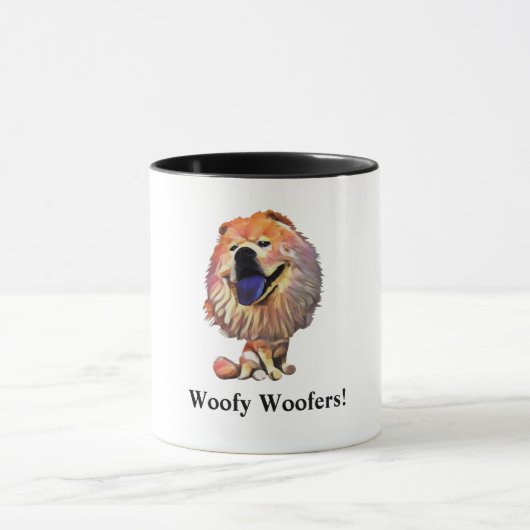 Funny Chow Chow Chow Hund Tasse (Zentrum)