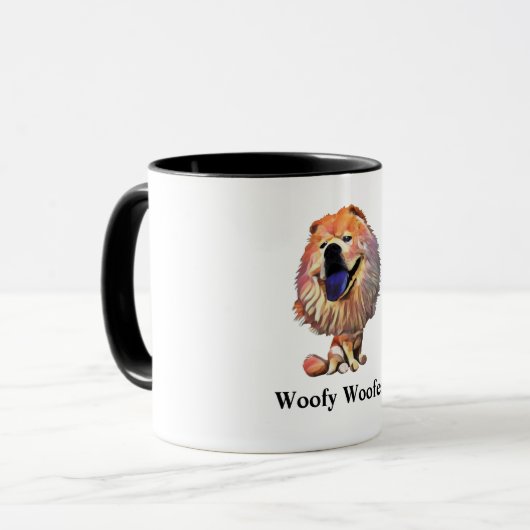 Funny Chow Chow Chow Hund Tasse (Vorderseite Links)